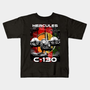 c 130 hercules military aircraft Kids T-Shirt